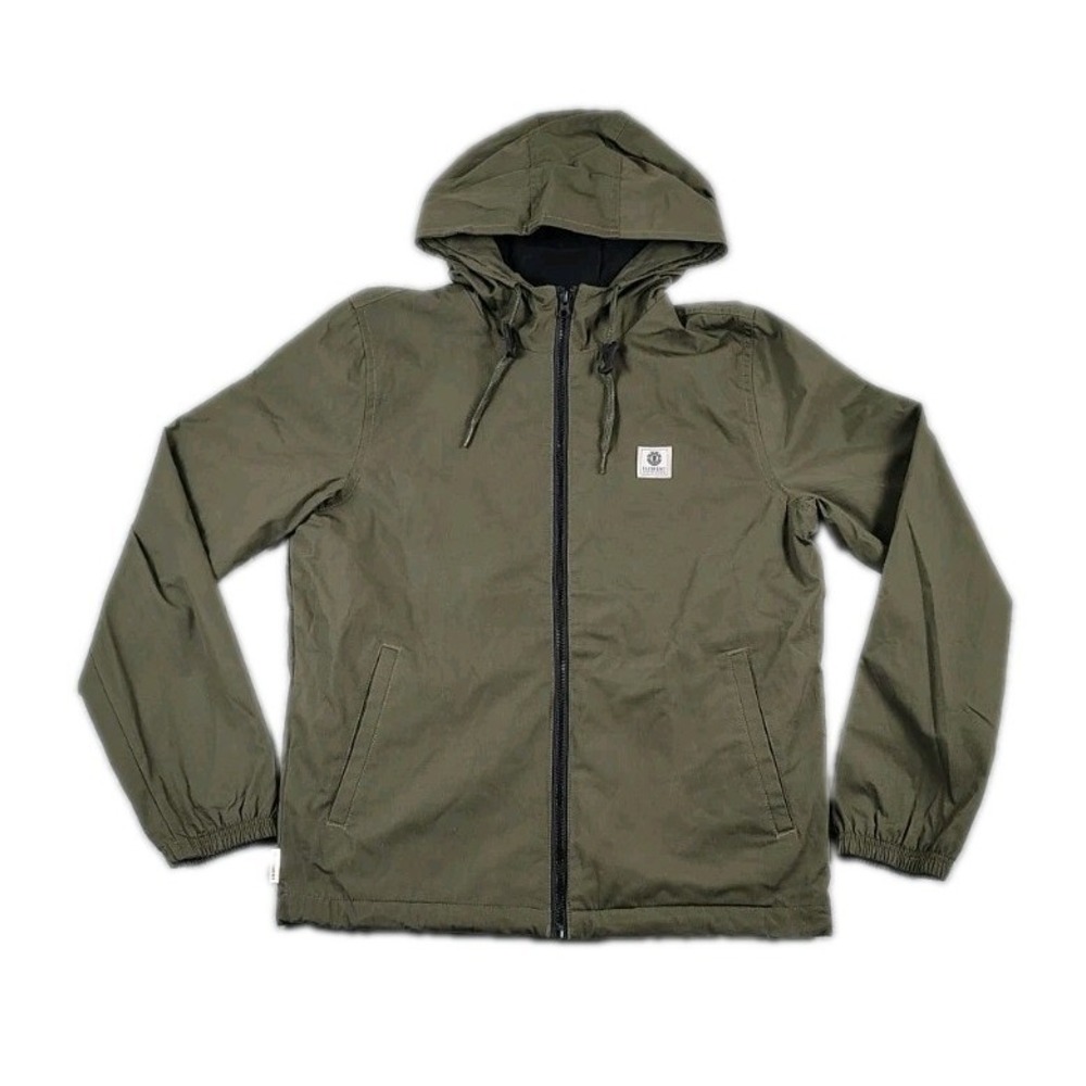 Element Wolfeboro Collection Mens S Olive Green Full Zip Hooded Jacket Repreve